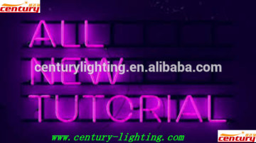 all new tutorial neon sign