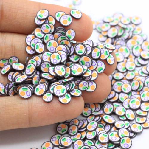 Fette di argilla polimerica rotonde sveglie di nuovo arrivo stile sushi 500 g / borsa Adesivi per unghie artistiche di moda 5 mm Abbastanza per nail art o melma fai da te