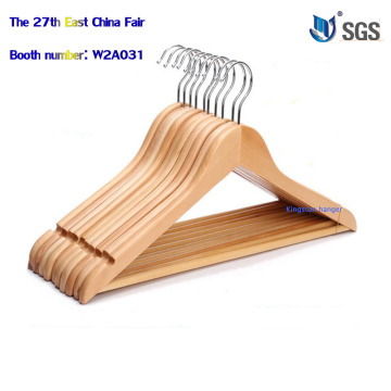Bulk wholesale wooden hangers
