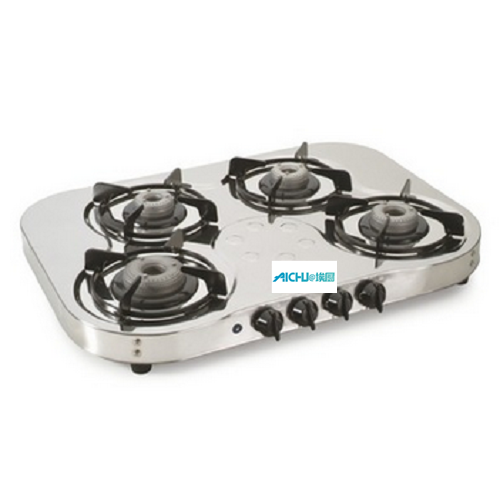 4 Burners SS Gas Stove Auto Ignition