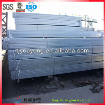 galvanized square steel pipe/ ms hollow section square pipe/ weight ms square pipe