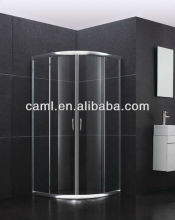 CAM standard size glass shower cubicle quadrant shower cubicle