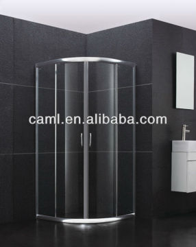 CAM standard size glass shower cubicle quadrant shower cubicle