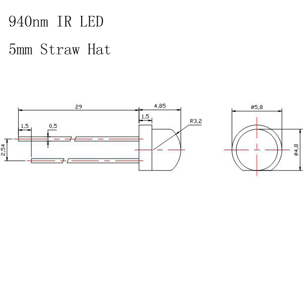 5mm 940nm 120 Degrees