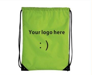 Drawstring backpacks custom with logo