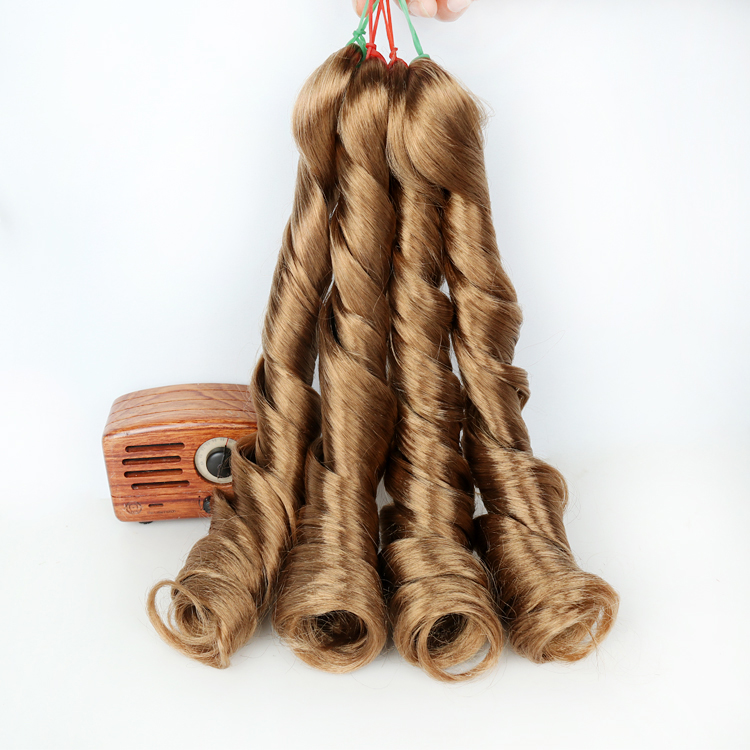 Synthetic pony style braiding hair spiral wavy yaki deep jumbo for african hair curly braiding hair extensions for braids