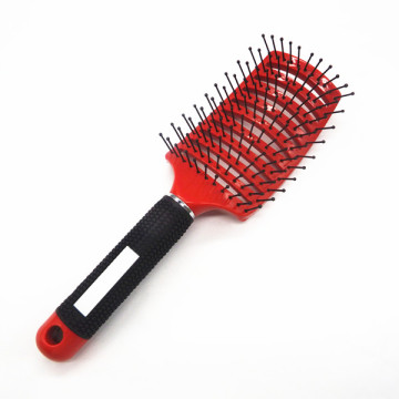 Private Label Vent Brush Rubber Handle Curve Hair Brush