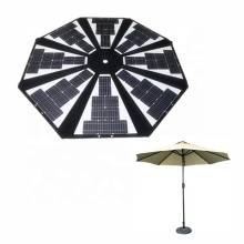 Customizable Outdoor Solar-Powered Folding Umbrella Charger