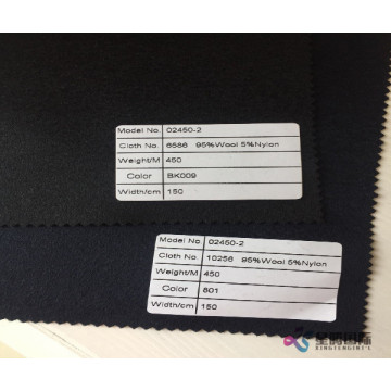 Promotional Wool Nylon Blend Fabric For Winter Cloth