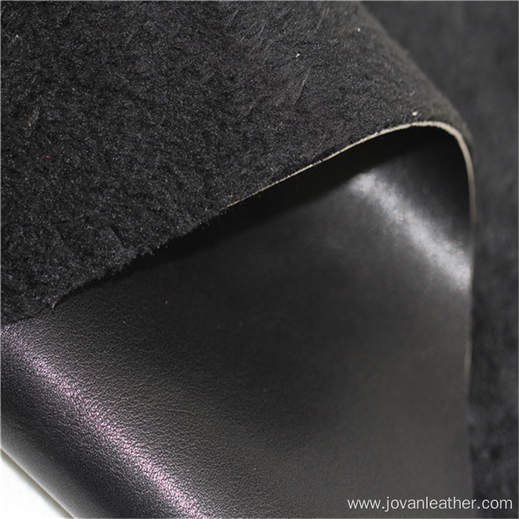 Embossing PVC artificial shoe leather material