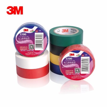 6Pcs/Lot 600V 3M Vinyl Electrical Tape 1500# Leaded PVC Rubber Adhesive Electrical Insulation Tape 18mm*10mm*0.13mm