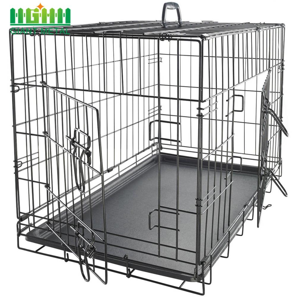 Stainless Black Steel Dog Cage	Cheap Price