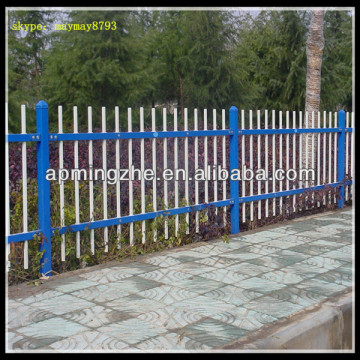 Zinc steel fence/ black steel fence posts manufacturer
