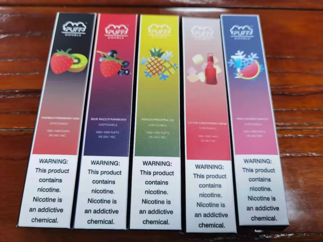 Factory Customer Logo Disposable Vaporizer Double Flavors 2 in 1 Bar Puff Plus