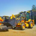 Traktor-chassis beroda 4wd backhoe loader