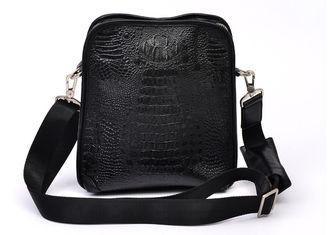 Custom Fine Handicraft Fashion Mens Leather Bag with Nylon