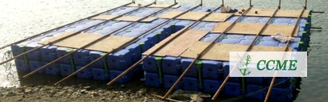 500x500x400mm HDPE Floating dock plastic pontoon for sale