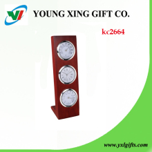 New unusual practical wood desktop clock with temperature and humidity