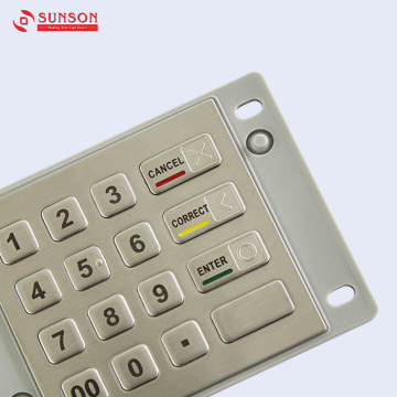 Ijẹrisi PCI Anti Vandal ATM Parts EPP Keypad