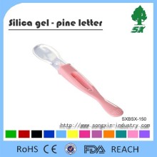 Collapsible and wholesale price Baby Feeding Spoon Silicone Baby Spoon