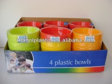 4PK Plastic bowl TG1003EG