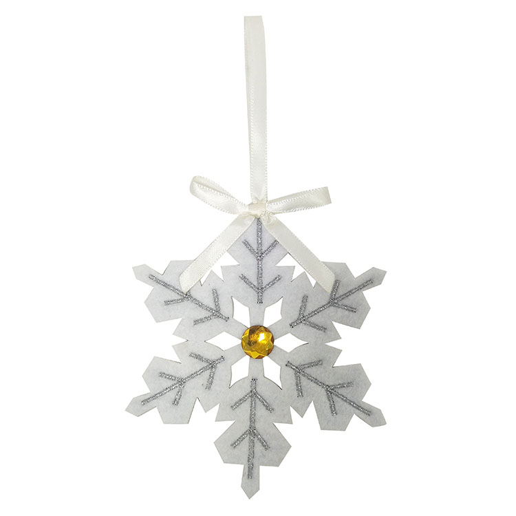 White Christmas Snowflakes Ornaments