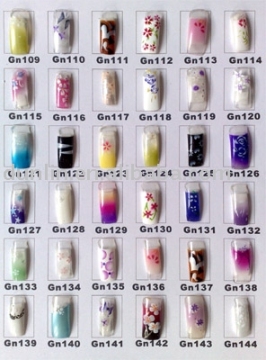 printed nail tips