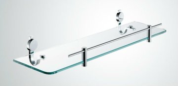 wall mounted glass shelves,glass shelve,brass glass shelf