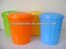 Plastic trash can with lid large #TG81805A