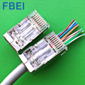 RJ45 pass through connector