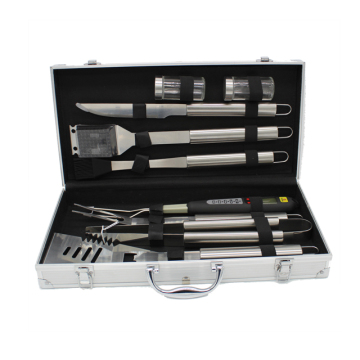 BBQ Grilling Tools With Aluminium Case