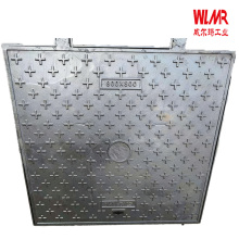 Cast iron manhole cover and frame for lane