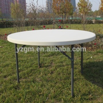 4FT HDPE folding round table, round plastic table, cheap plastic round table Outdoor