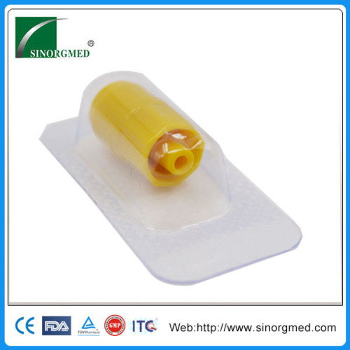 Blister Packing Yellow Medical Disposable Heparin Lock Cap