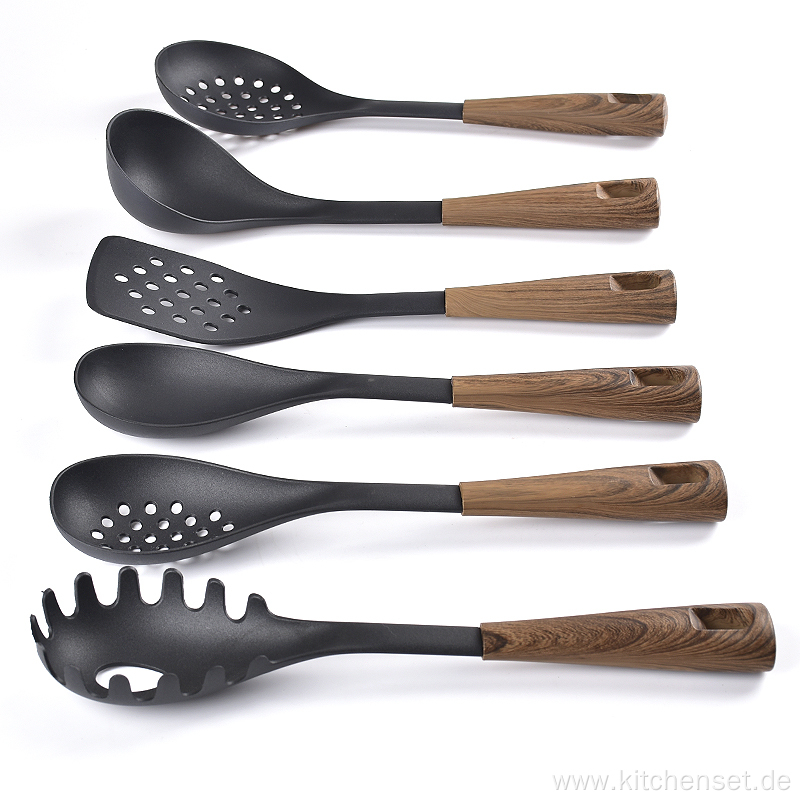 heat-resistant plastic kitchen accessories wooden utensils