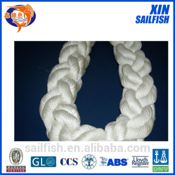 50mm 12 strand polypropylene polyester mixed rope mooring rope ship rope