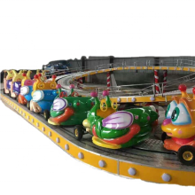 Kids Attraction Amusement Park: Roller Coaster and Electric Mini Shuttle Car Ride