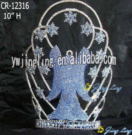 Big Blue Snow Crown Fashion Pageant Tiara