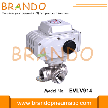 3 Way Stainless Steel Electric Actuator Ball Valve