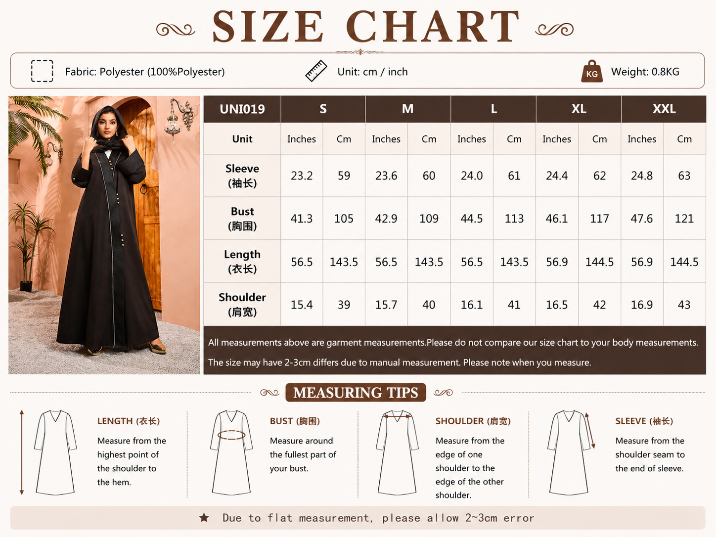 مشکی ساتن آستین گشاد جلو Abaya Black Satin Wide Sleeve Open Front Abaya