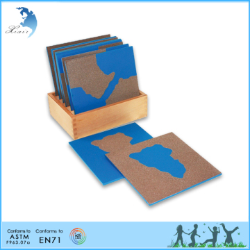 kindergarden montessori wooden kids game paper puzzle