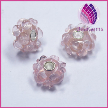Western style big hole beads style crystal Lampwork & Glass beads