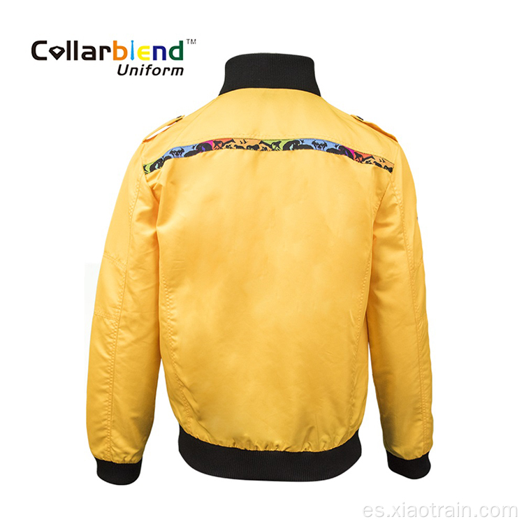 Chaqueta de cáscara dura de trabajo amarillo para hombres de invierno al aire libre