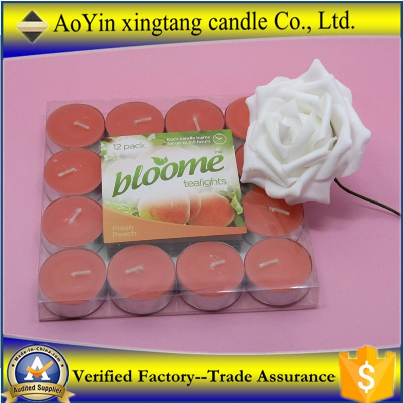 Decorative White and Color Paraffin Wax Candle Tea Light