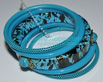 wholesale turquoise gold fashion bangle sets