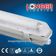 A series waterproof light fixture available with LED tubes