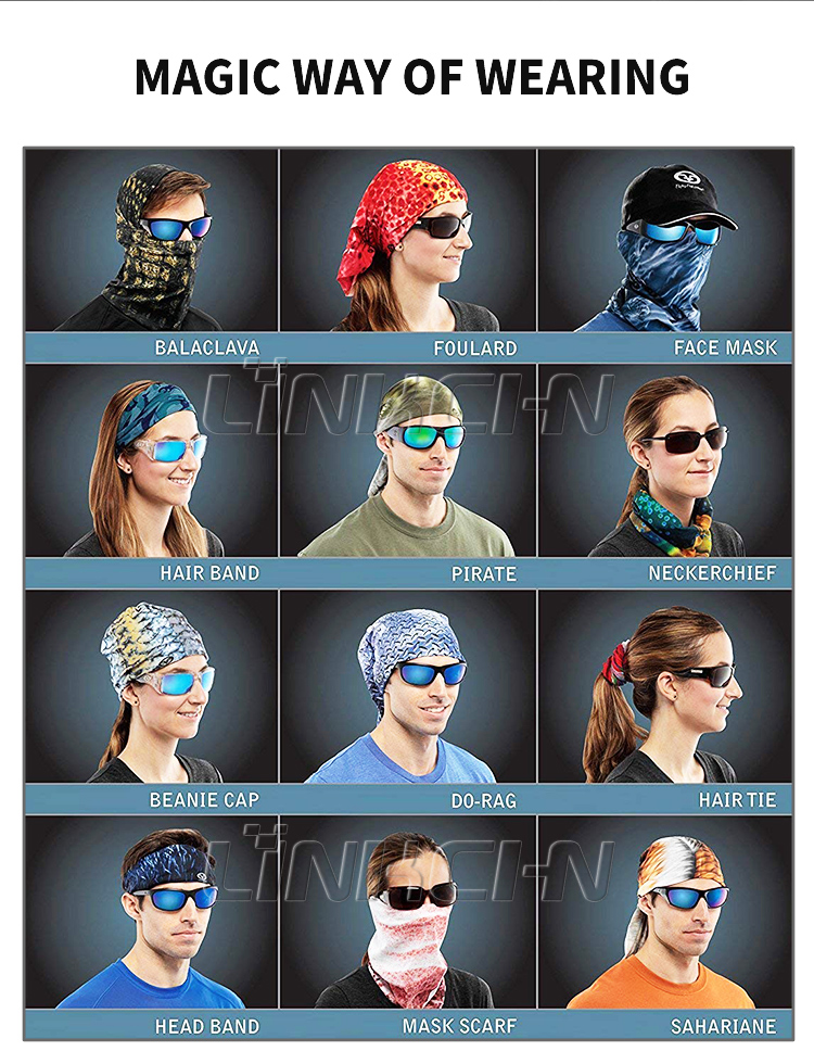 multifunctional face neck seamless headwear bandana