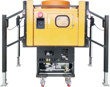 Intelligent Mobile Drainage System: 120W LED 3m Electric Mast Gasoline Water Pump Trailer