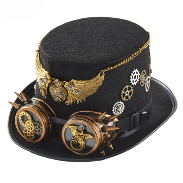 Victorian Steampunk Gothic Knight Hat for Halloween Cosplay