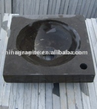black limestone sink